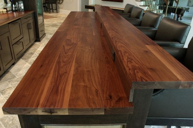Walnut Raised Bar San Diego - The Countertop Company